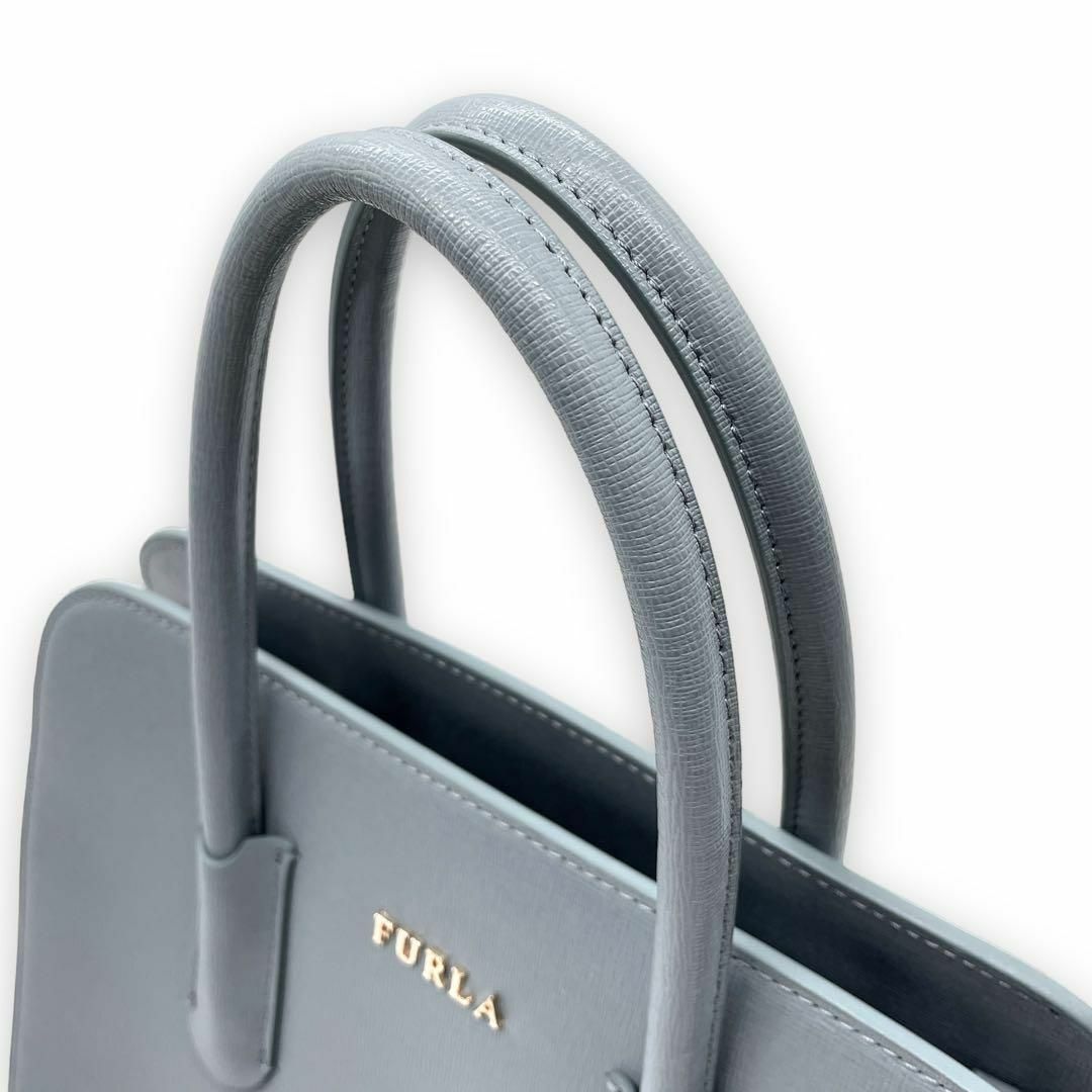 FURLA フルラ 2way 水色 ライトブルー ショルダーバッグ ハンドバッグ