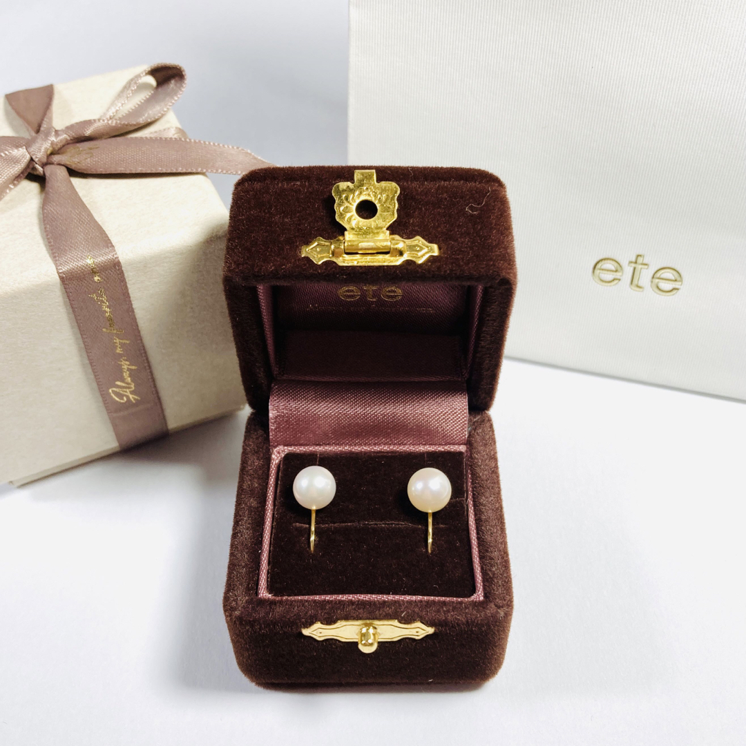 ete - 【限定値下】ete bijoux K18YG パール イヤリングの通販 by