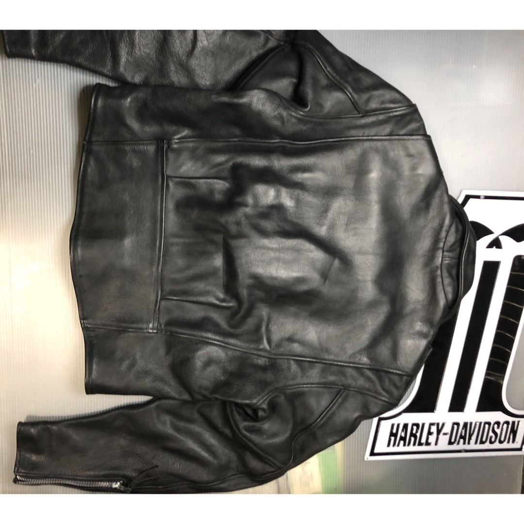 Harley Davidson(ハーレーダビッドソン)の【ザ・ハーレー乗りW革ジャン】極上ハーレーダビッドソンUSAライダースジャケット メンズのジャケット/アウター(ライダースジャケット)の商品写真