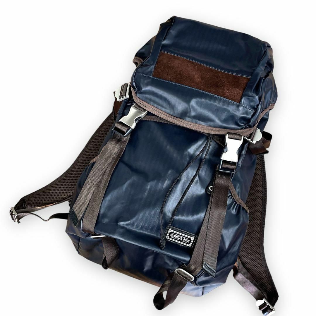 MSPC マスターピース 紺 ネイビー 222131 リュック バックパック- 【極美品】 MSPC マスターピース ネイビー 01359 リュック デイパック