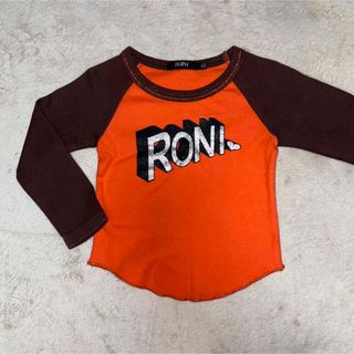 ロニィ(RONI)のRONI オレンジロゴトップス(Tシャツ/カットソー)