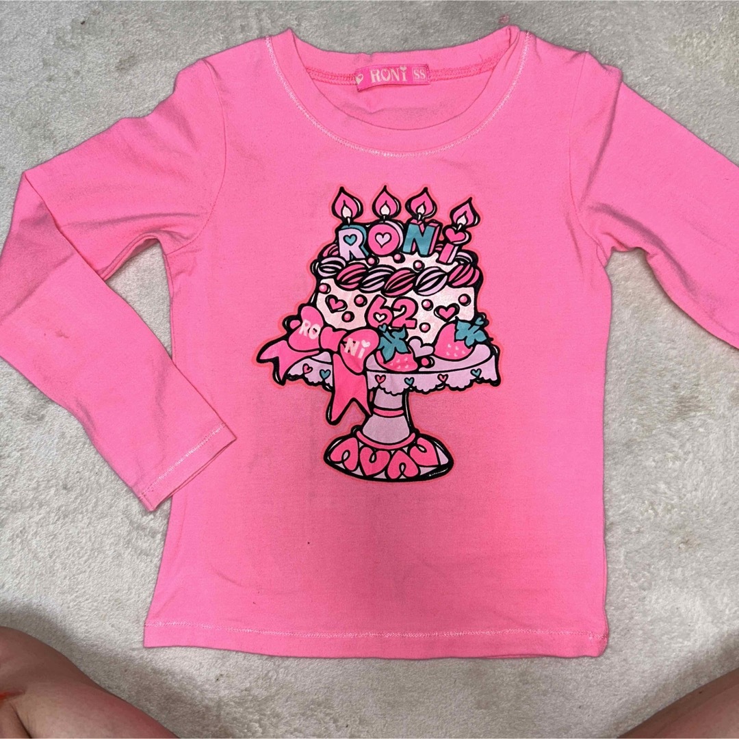 RONI(ロニィ)のRONI ピンクトップス キッズ/ベビー/マタニティのキッズ服女の子用(90cm~)(Tシャツ/カットソー)の商品写真