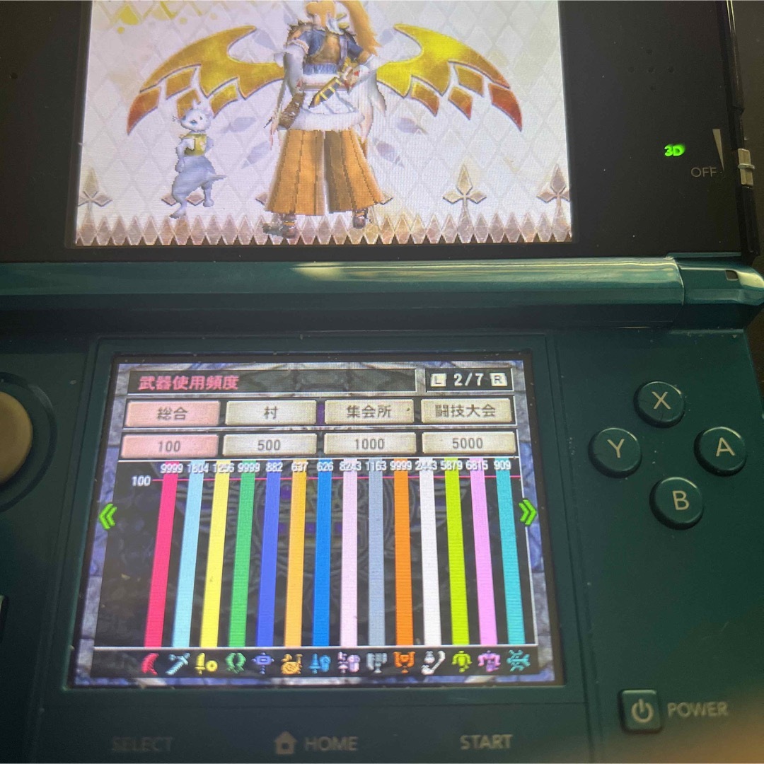 ニンテンドー3DS(ニンテンドー3DS)のモンハン4g エンタメ/ホビーのゲームソフト/ゲーム機本体(携帯用ゲームソフト)の商品写真