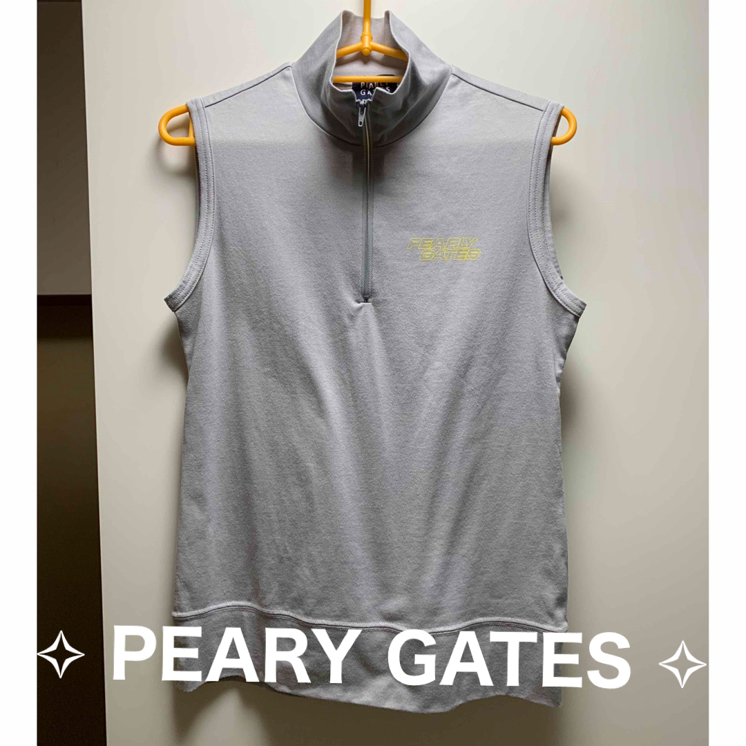 PEARLY GATES(パーリーゲイツ)のパーリーゲイツ‼️ゴルフウェア ノースリーブ レディース シャツ サイズ０ スポーツ/アウトドアのゴルフ(ウエア)の商品写真