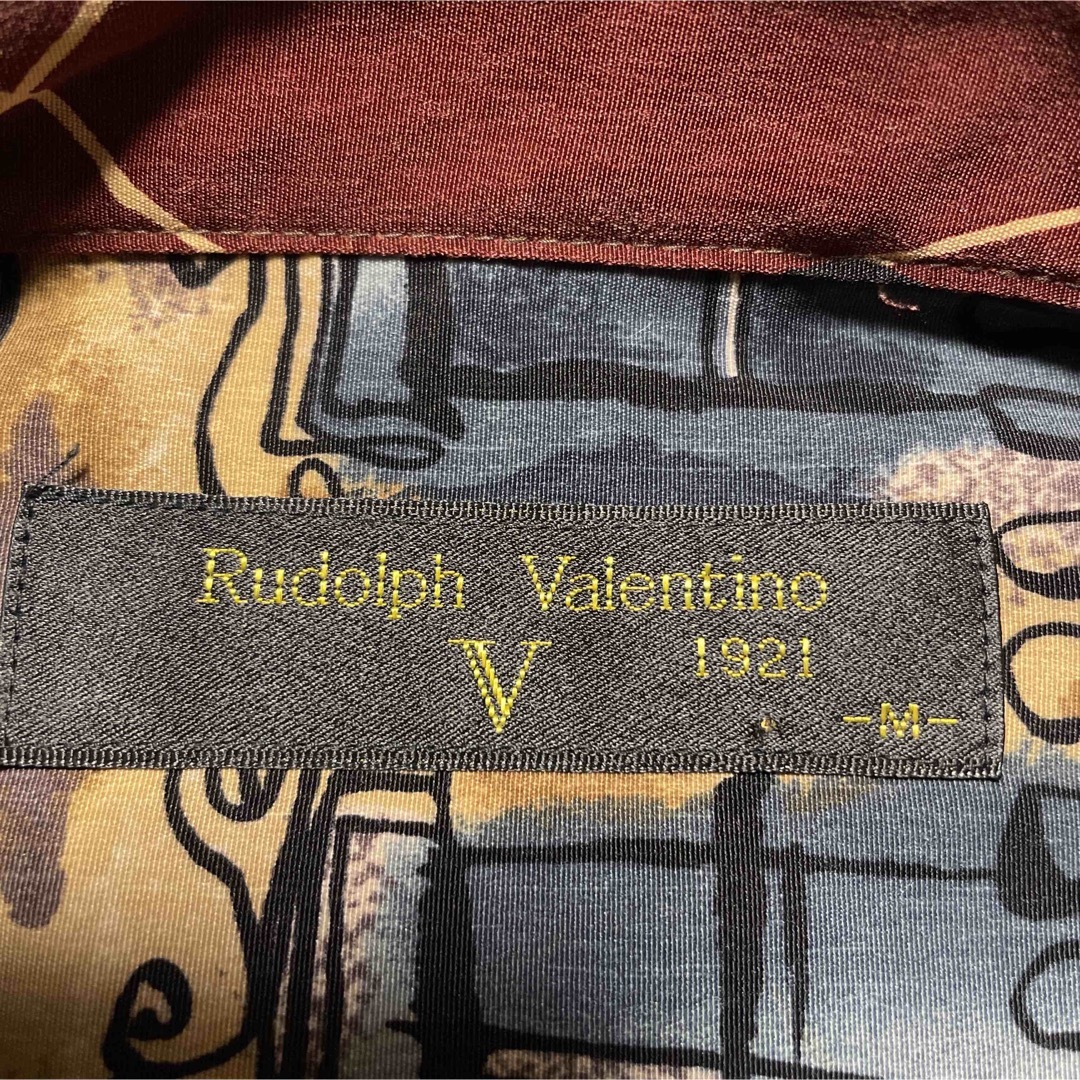 Rudolph Valentino(ルドルフヴァレンチノ)の90s『Rudolph Valentino』ルドルフバレンチノ　総柄シャツ メンズのトップス(シャツ)の商品写真
