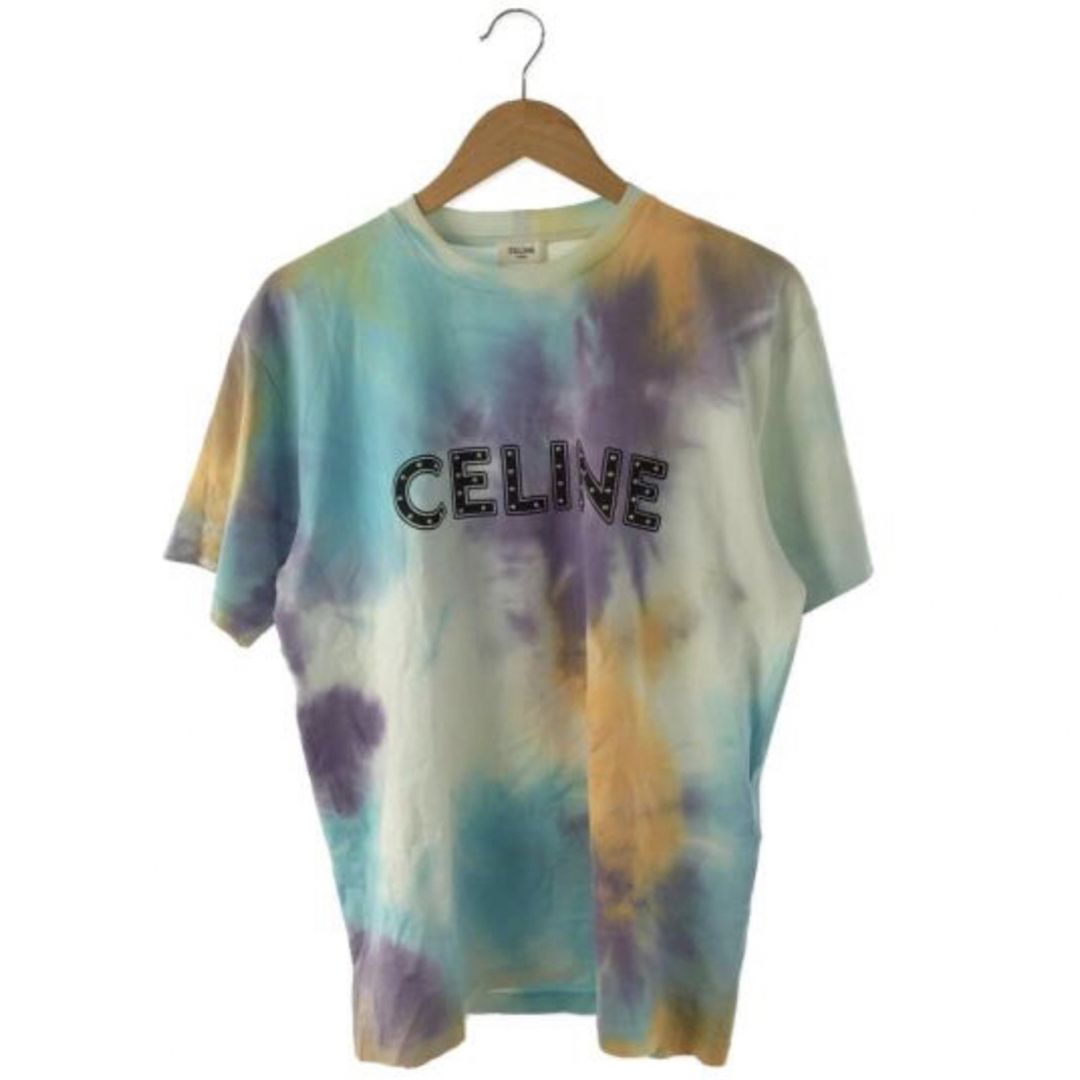 美品 CELINEセリーヌ タイダイスタッズ Tシャツ M-