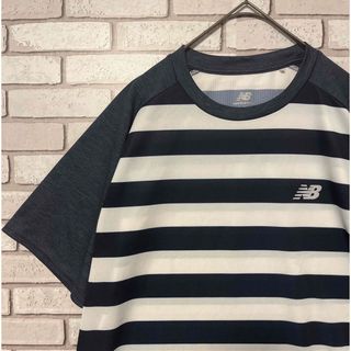 ニューバランス(New Balance)のニューバランスボーダーTシャツLサイズ(Tシャツ/カットソー(半袖/袖なし))