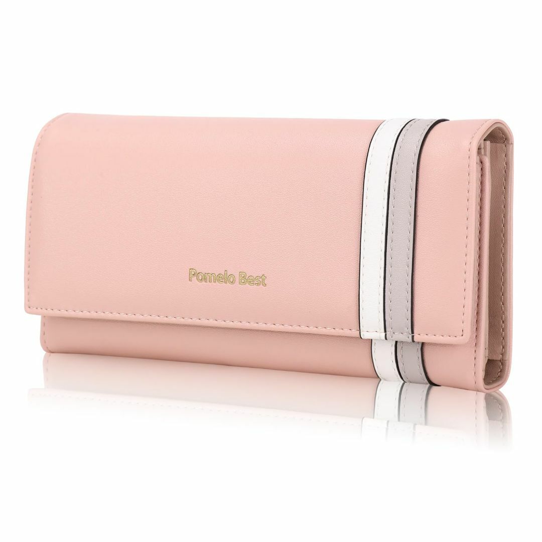 【色: ピンク】Pomelo Best 財布 レディース 長財布 スキミング防止