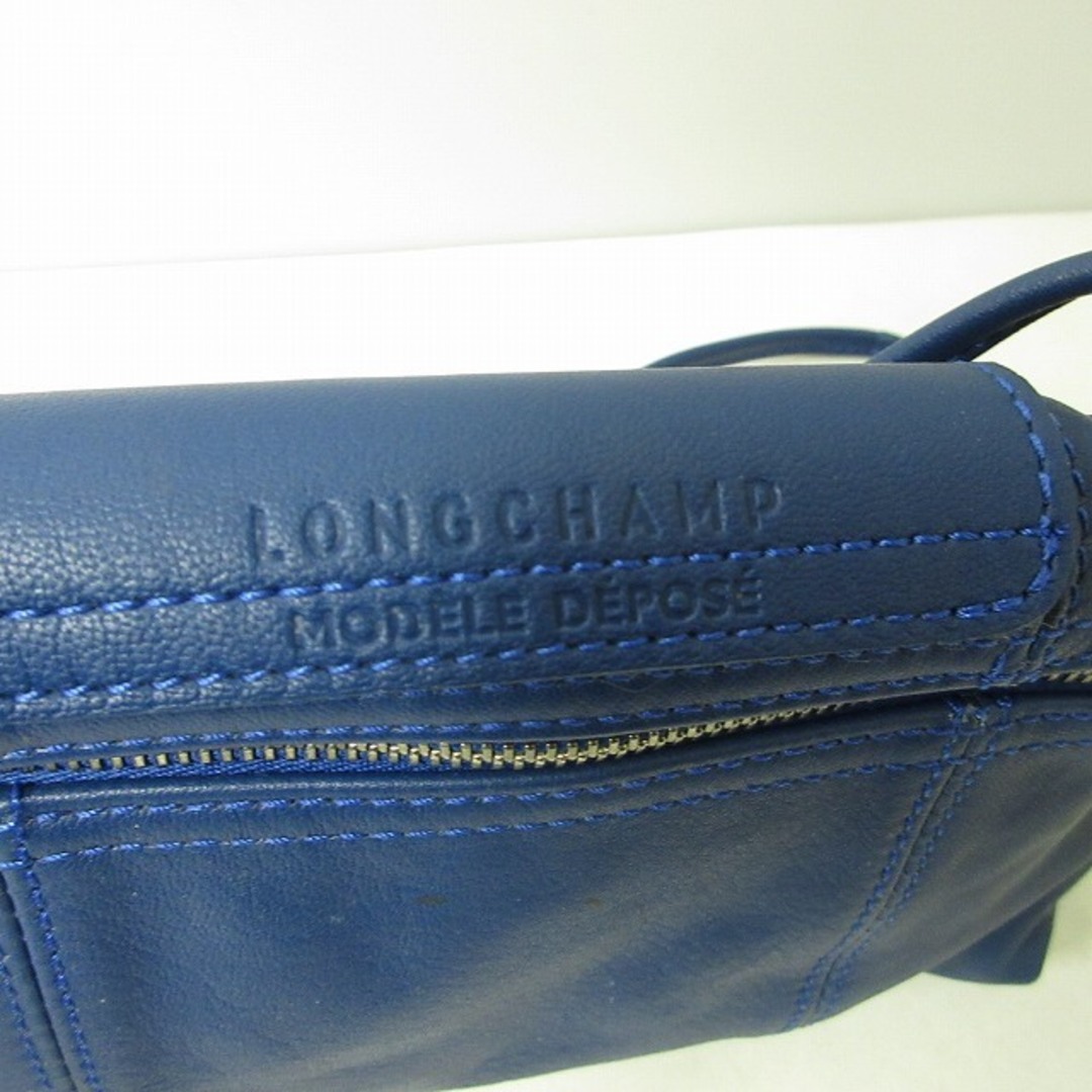 LONGCHAMP(ロンシャン)のロンシャン ショルダーバッグ 斜め掛けバッグ ポーチ レザー 青 ■WY レディースのバッグ(ショルダーバッグ)の商品写真