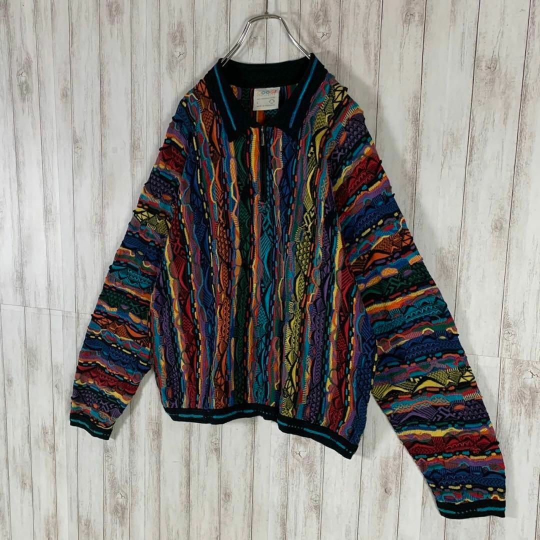 【幻の1点モノ】coogi クージー 立体 編込み 3Dニット 即完売モデル