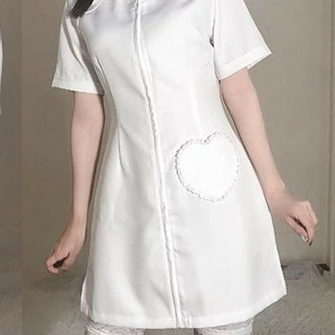 未使用品 コスプレ 用 衣装 ナース服 セット Mサイズ レディースのレディース その他(セット/コーデ)の商品写真