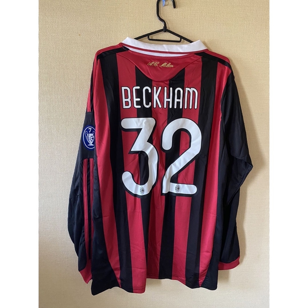 09ACミラン 32番ベッカム長袖 マルディーニ引退記念試合仕様BECKHAM