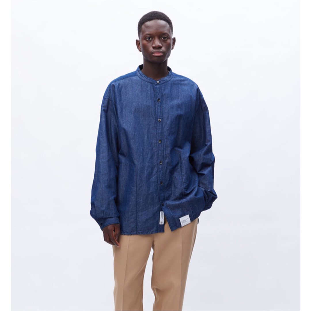 23SS NEIGHBORHOOD BANDCOLLAR SHIRT