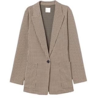 エイチアンドエム(H&M)のH&M ハウンドトゥース ジャケット シングル 千鳥格子(テーラードジャケット)