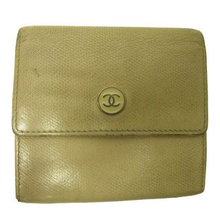 シャネル(CHANEL)のシャネル 3つ折り財布 ウォレット 小銭入れ ココマーク ベージュ ■WY(財布)