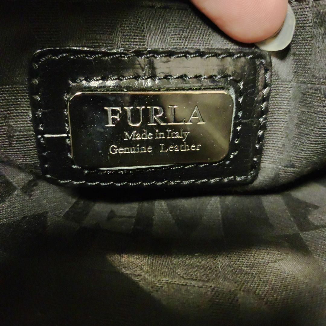 【FURLA】フルラ　ハンドバッグ　ショルダー2way クロコ