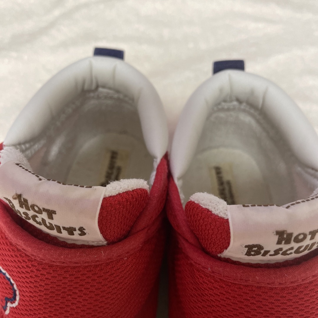 HOT BISCUITS(ホットビスケッツ)のミキハウス　ホットビスケッツ　ベビーシューズ　14.5cm 赤 キッズ/ベビー/マタニティのベビー靴/シューズ(~14cm)(スニーカー)の商品写真
