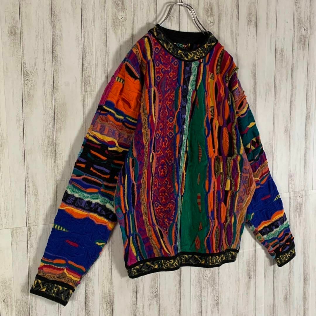 【幻の1点モノ】coogi クージー 立体 編込み 3Dニット 即完売モデル 2