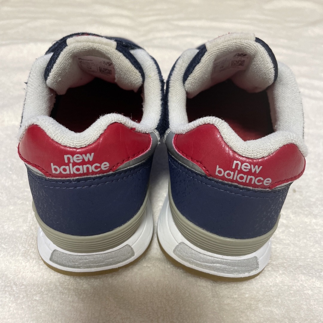 New Balance(ニューバランス)のニューバランス313  キッズスニーカー　紺×赤　18cm  キッズ/ベビー/マタニティのキッズ靴/シューズ(15cm~)(スニーカー)の商品写真