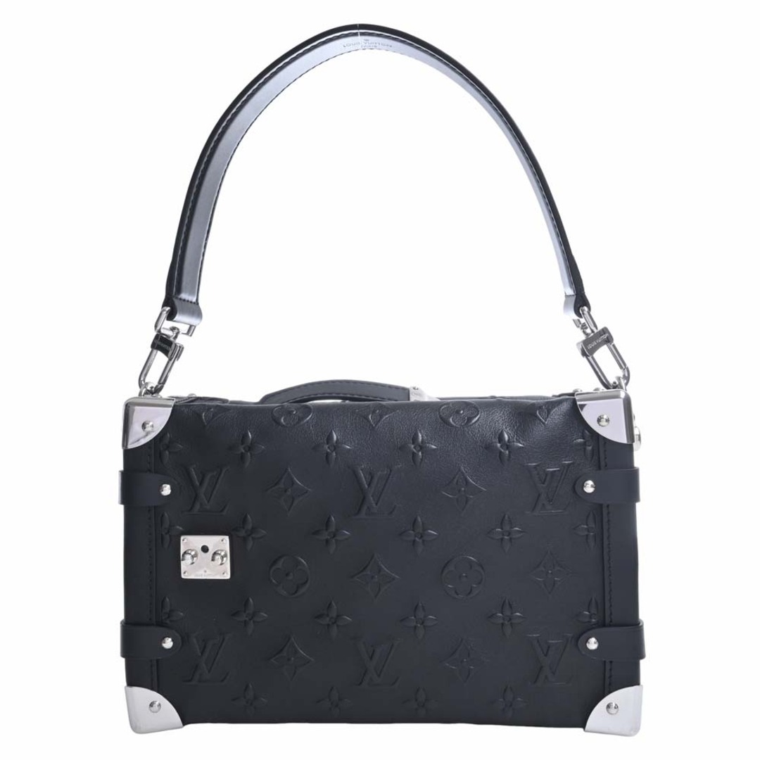 バッグLOUIS VUITTON ルイヴィトン モノグラム サイドトランク 2WAY ハンドバッグ M21709 ブラック by