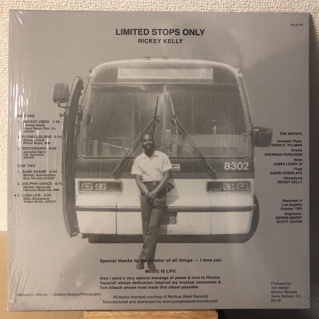 Rickey Kelly Limited Stops Only レコード LP 1