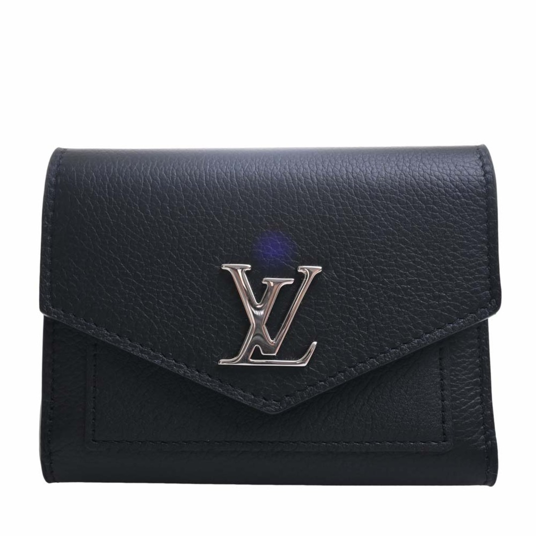 LOUIS VUITTON ルイヴィトン レザー ポルトフォイユ マイロックミー コンパクト 三つ折り財布 M62947 ブラック by