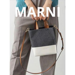 Marni - マルニ トランク ミニ ショルダーバッグ サフィアーノカーフ
