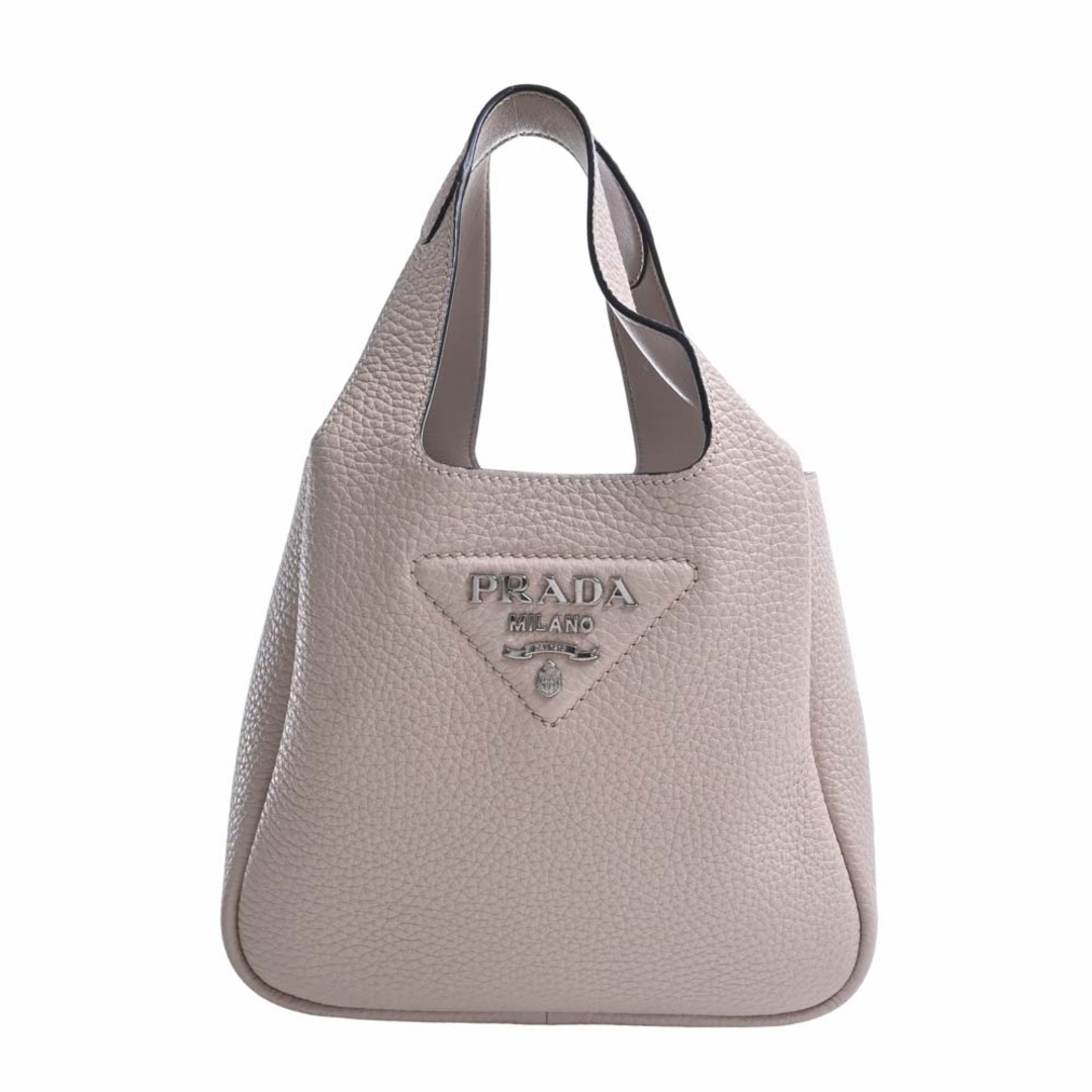 ハンドバッグPRADA プラダ VIT DAINO SOFT ハンドバッグ 1BA349 ピンクベージュ by