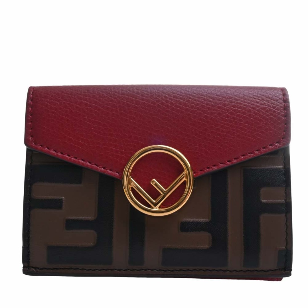 FENDI - 【中古】FENDI フェンディ エフ イズ レザー マイクロ 三