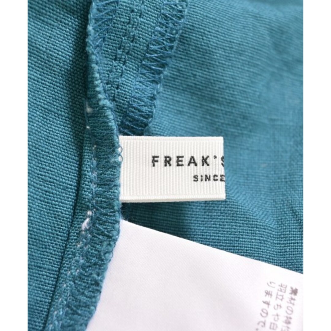 FREAK'S STORE(フリークスストア)のFREAK'S STORE フリークスストア シャツワンピース M 青緑 【古着】【中古】 レディースのワンピース(その他)の商品写真