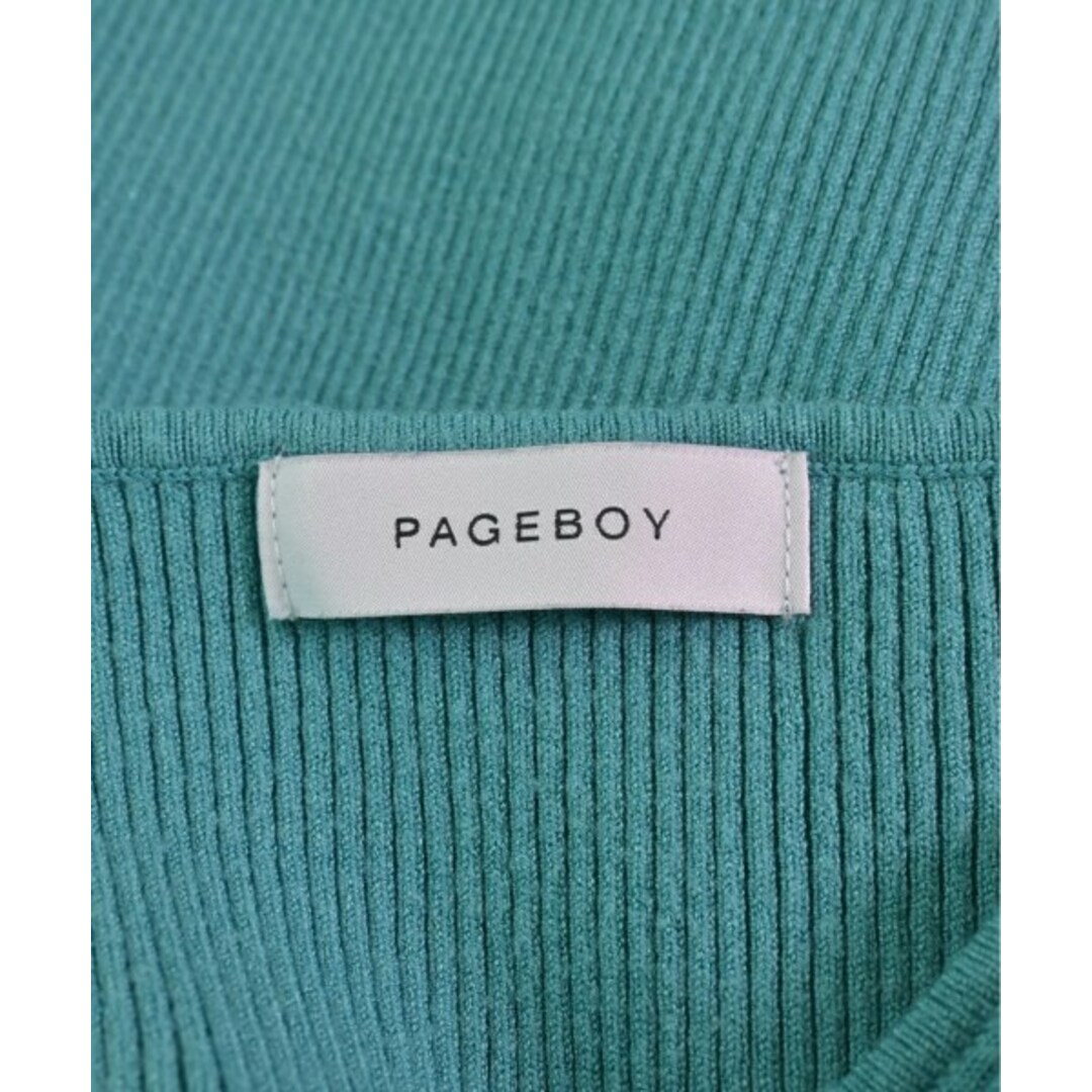 PAGEBOY(ページボーイ)のPAGE BOY ページボーイ ベスト/ノースリーブ F 青緑 【古着】【中古】 レディースのトップス(ベスト/ジレ)の商品写真