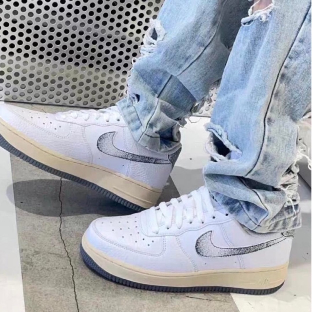 NIKE - 【新品26.5cm】NIKE エアフォース1ホワイト/グレー