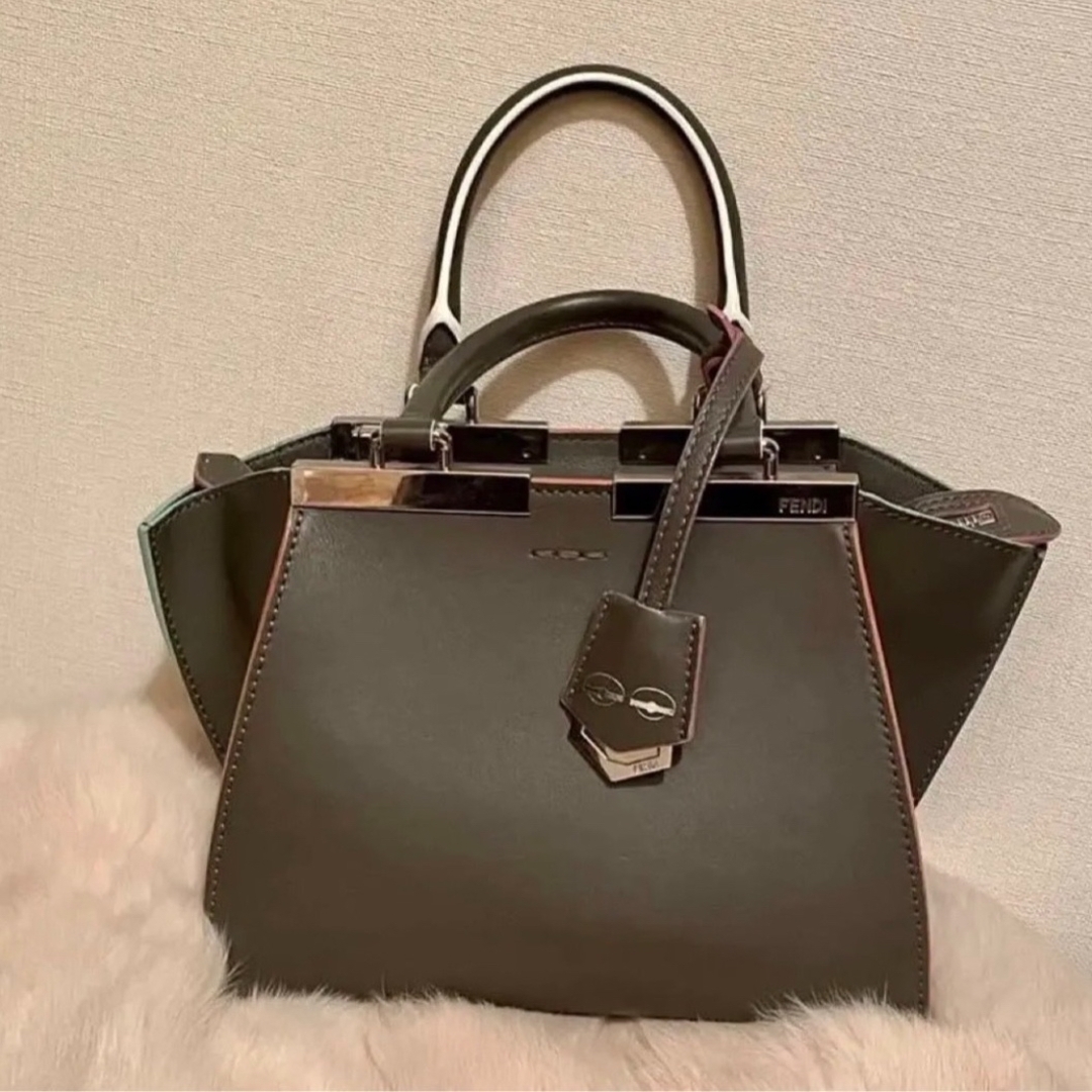 フェンディ FENDI プチ トロワジュール 2WAY ハンドバッグ