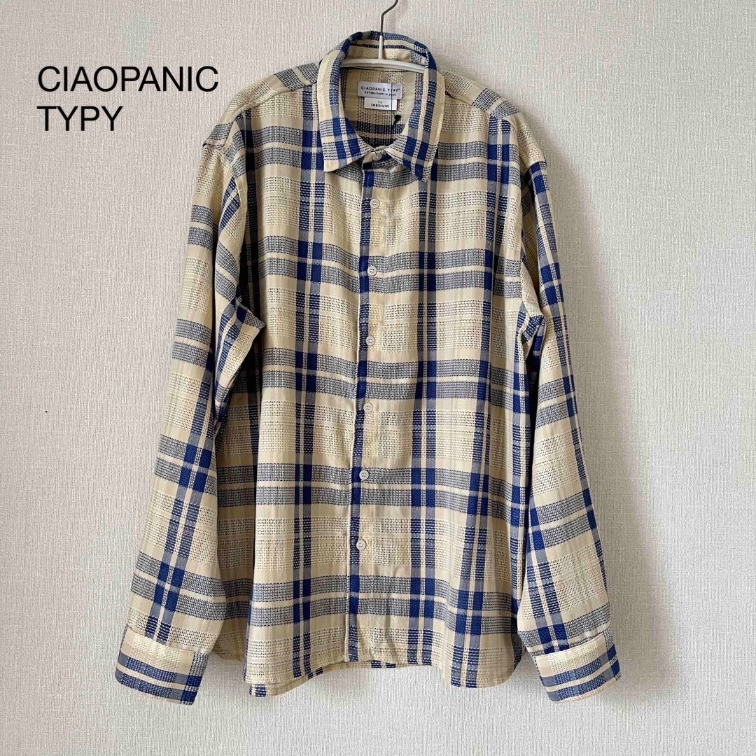 CIAOPANIC TYPY(チャオパニックティピー)の【新品】メッシュチェックシャツ CIOPANIC TYPY チャオパニック レディースのトップス(シャツ/ブラウス(長袖/七分))の商品写真