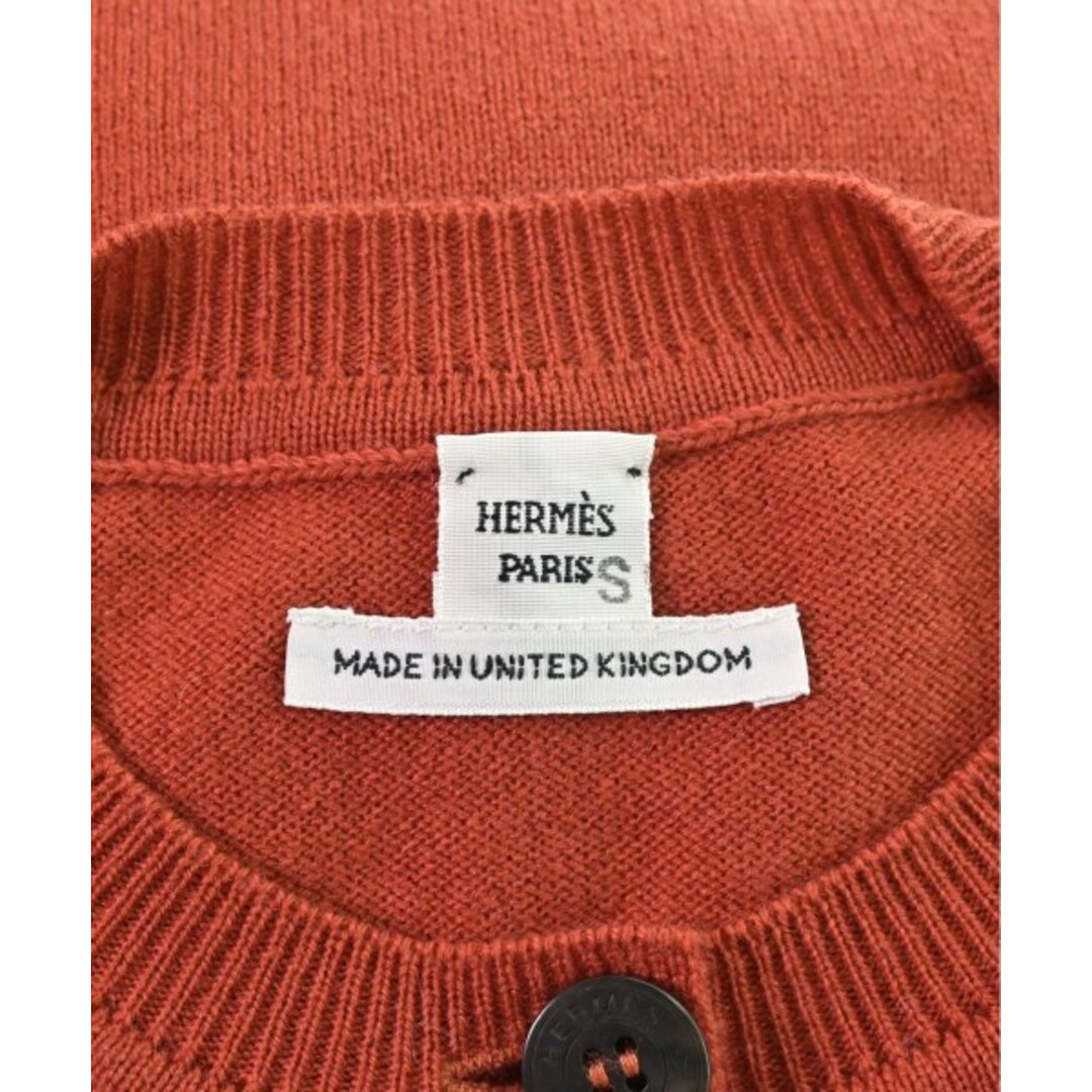 Hermes(エルメス)のHERMES エルメス カーディガン 36(XS位) 赤xオレンジx黒 【古着】【中古】 レディースのトップス(カーディガン)の商品写真