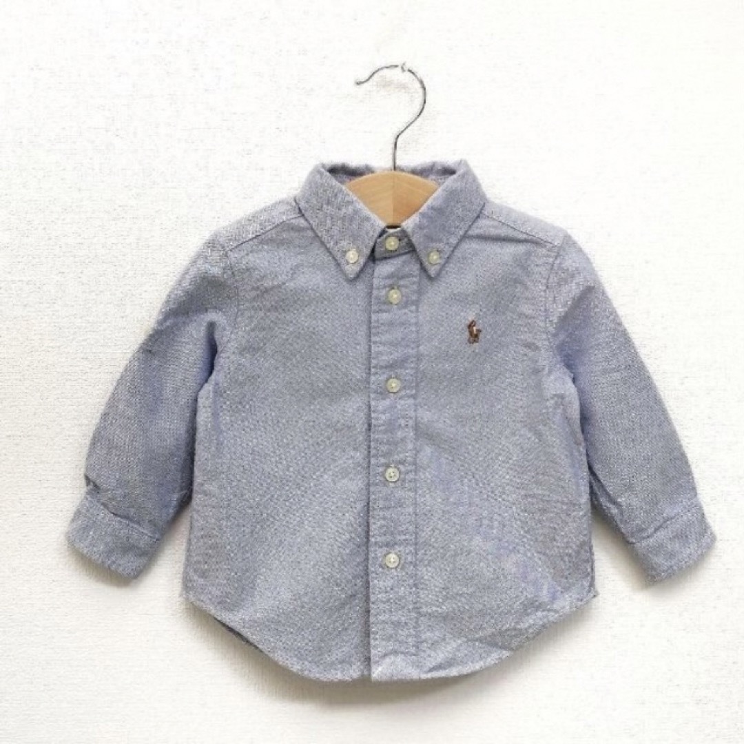 Ralph Lauren(ラルフローレン)のラルフローレン　オックスフォードシャツ　9M キッズ/ベビー/マタニティのベビー服(~85cm)(シャツ/カットソー)の商品写真