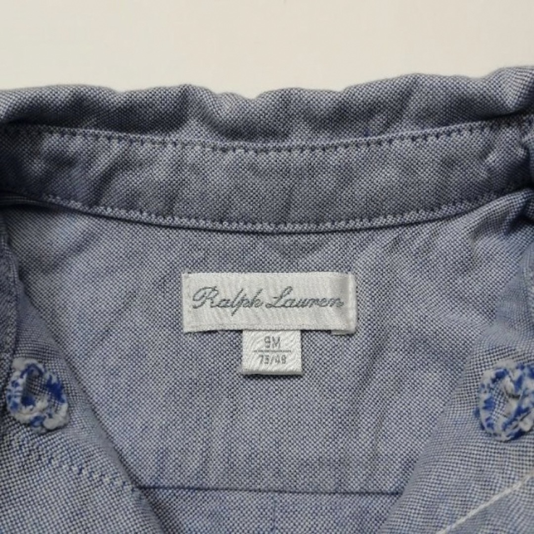 Ralph Lauren(ラルフローレン)のラルフローレン　オックスフォードシャツ　9M キッズ/ベビー/マタニティのベビー服(~85cm)(シャツ/カットソー)の商品写真