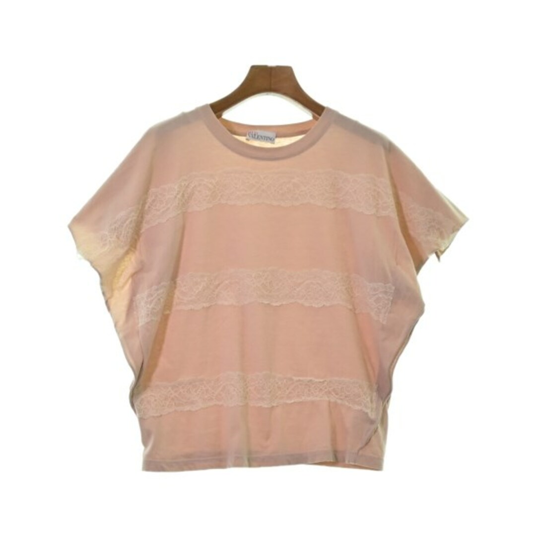 RED VALENTINO(レッドヴァレンティノ)のRED VALENTINO Tシャツ・カットソー S ピンクベージュ 【古着】【中古】 レディースのトップス(カットソー(半袖/袖なし))の商品写真