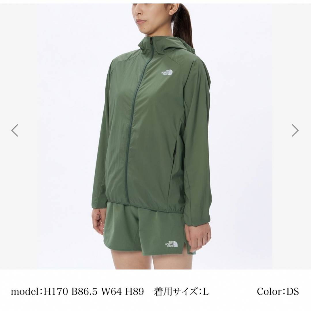 THE NORTH FACE(ザノースフェイス)の新品未使用ノースフェイススワローテイルベントフーディ　ランニング レディースのジャケット/アウター(ナイロンジャケット)の商品写真