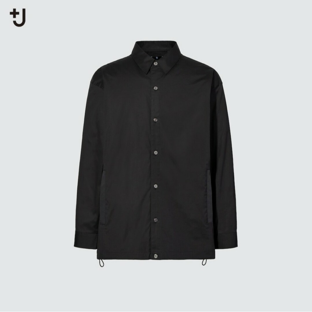UNIQLO(ユニクロ)の新品未使用 +J 2021AW オーバーサイズシャツブルゾン ブラック M メンズのトップス(シャツ)の商品写真