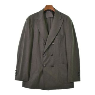 ブルネロクチネリ(BRUNELLO CUCINELLI)のBRUNELLO CUCINELLI テーラードジャケット 50(XL位) 緑 【古着】【中古】(テーラードジャケット)