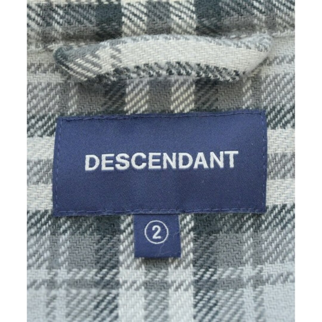 DESCENDANT - DESCENDANT カジュアルシャツ 2(M位) グレー系(チェック