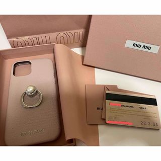 ミュウミュウ(miumiu)の最終値下げ　MIU MIU MADRAS PEARL iPhone12 ケース(iPhoneケース)