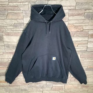 《激レア》カーハート carhartt☆パーカー M ポイントロゴ グレー