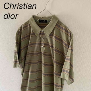 90´s Christian Dior クリスチャンディオール 長袖ポロシャツ-
