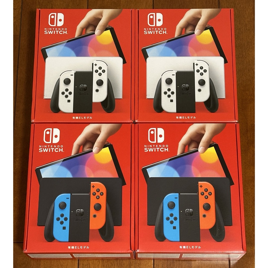 新品、未使用 ニンテンドースイッチNintendo Switch 有機EL×4