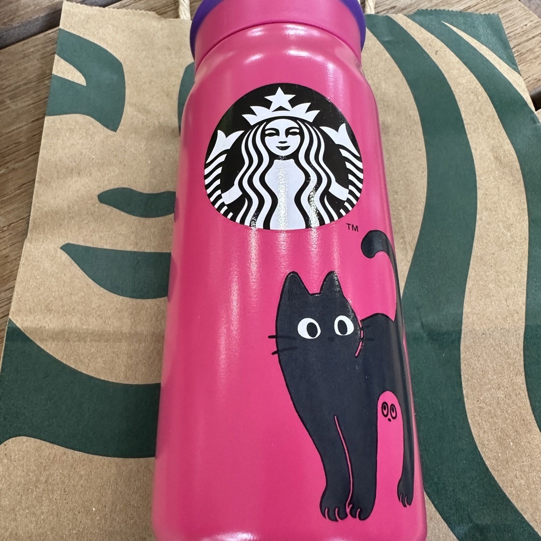 スタバ　ハロウィン2023ステンレスボトルキャット355ml