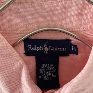 Ralph Lauren - RalphLaurenラルフローレン長袖シャツメンズY2Kピンク