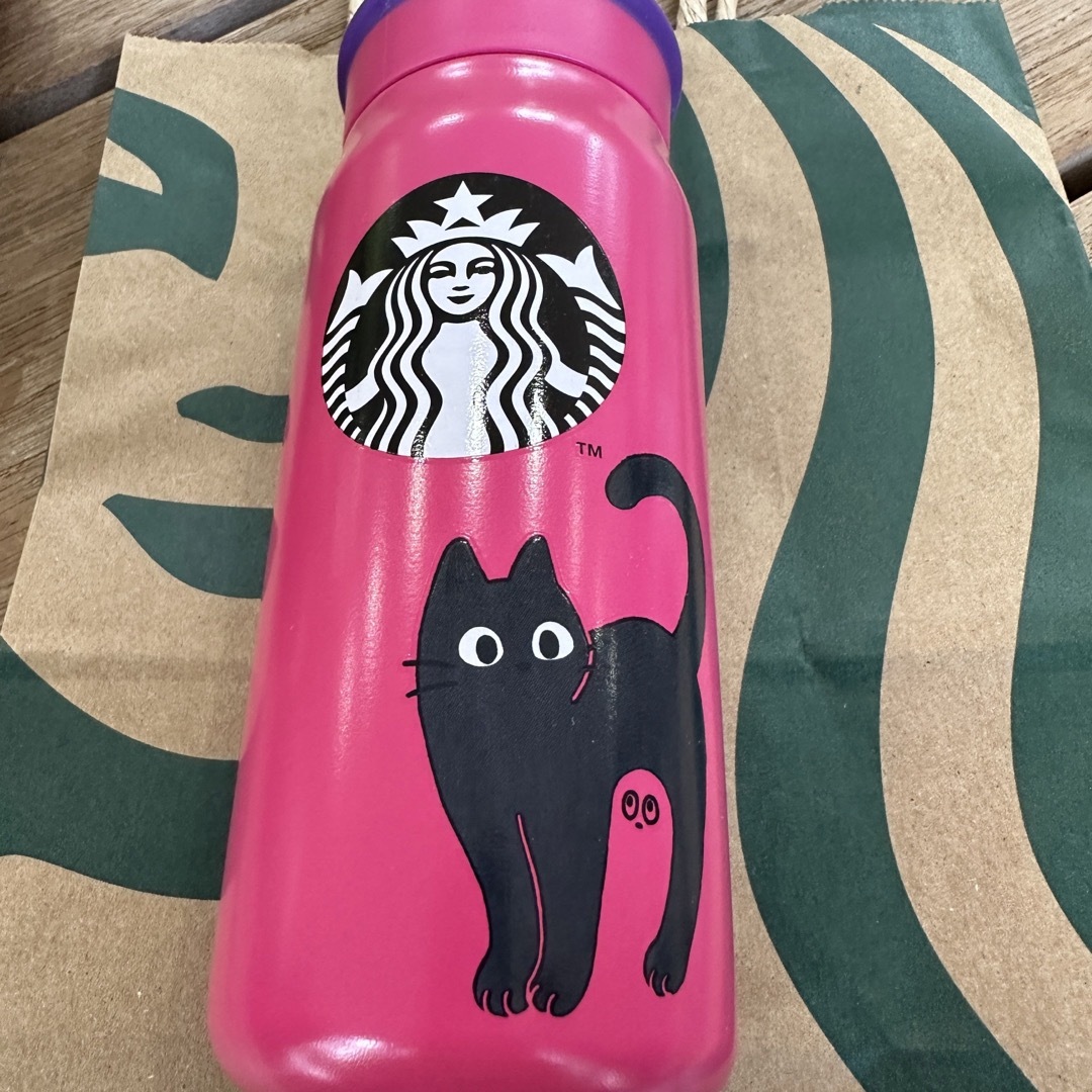 スタバ　ハロウィン2023ステンレスボトルキャット355ml