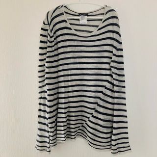 アンドゥムルメステール(Ann Demeulemeester)のANN DEMEULEMEESTER boarder long sleeve(Tシャツ/カットソー(七分/長袖))